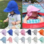 UK Baby Girls Boys Sun Hat SPF 50+ Summer Toddler Beach Hat Kids Legionnaire Cap
