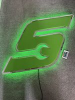 Snap On Wrench "S" Chrome DOMZ LED Back Lit Sign SSX24P147