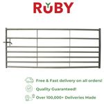 IAE 7 Bar Galvanised Metal Gate Ruby Heavy Duty Farm & Field Gate
