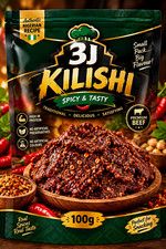 3J Kilishi Spicy & Tasty Spicy Nigerian Beef Snack 100 g