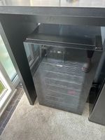 Logik Wine Cooler Black Glass Door Digital Display Wire Shelves