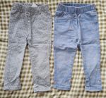 2 denim jeans for girls, 12-18 months