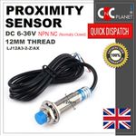 Inductive Proximity Sensor LJ12A3-2-Z/AX Metal Detecting NPN NC 3 Wire DC 6-36V 