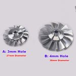 1‑Pc Aluminum Ducted Fan Impeller 27MM/38MM Bore for Fan‑Blade Replacement Work