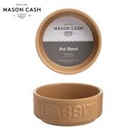 Mason Cash Cane Rabbit Bowl 13cm | Heavy Stoneware Lettered Pet Dish 400ml