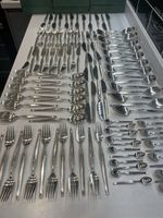 1950s/60s FRIGAST DENMARK Stainless Steel Cutlery - seats 12 -116Pcs & 7 Boxes