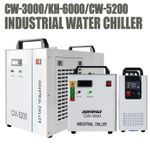 CW-3000/KH-6000/CW-5200 Industrial Water Chiller Cooler for Co2 Laser Engraver