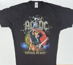 AC/DC Portugal Or Bust Tour 2016 Black T Shirt XL Axl Rose Angus Young
