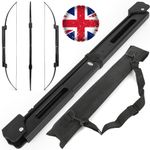 58" Folding Straight Bow 35lbs Archery Aluminum Recurve Bow Shooting Hunting R/L