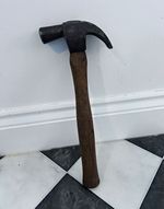 Vintage 1000 Island Claw Hammer Steel Head Wooden Handle   Brown/Black