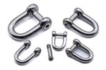 Stainless steel hex dee shackle allen key flush pin (316 A4) 5mm 6mm 8mm 10mm