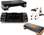  Dr. Ash Fitness Premium 2 LEVEL ADJUSTABLE Aerobic Step Stepper For Gym, Exerci