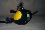 Falconry Arab Hood Yellow & Black Design