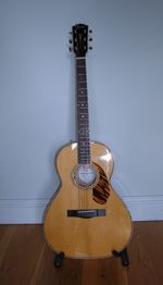 Fender PS-220E Paramount Parlor Natural with Fender Hard Case