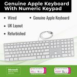 Genuine Apple Keyboard UK Standard Layout with Numeric Keypad USB Wired