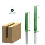 1/4  6.35mm Shank 2Flutes Long Straight Router Bit Cutter Carbide TCT Grooving