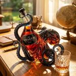 Kraken Octopus Whiskey Decanter | Nautical Liquor Bottle | Pirate Bar Decor |
