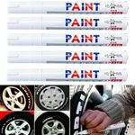 5X Paint Marker Pen Waterproof Oil Markers Pens Car Tyre Tire Tyres Metal White