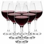 Set of 6 Stemmed Wine Glasses Red White Rosé Goblets Restaurant Pub Hotel Dining