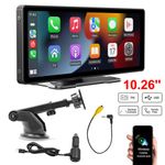 10.26 Inch 4K Touch Screen Car Bluetooth FM Wireless Apple CarPlay Android Auto