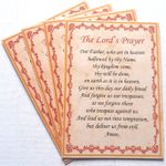 THE LORD'S PRAYER    Prayer Card    PACK OF FIVE