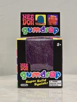Nee Doh Gumdrop Super Solid Squish Needoh Gum Drop Purple RARE