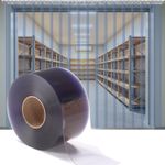 Kalwason Clear Pvc Strip Door Curtain Roll 148 Ft X 7 In X 0 06 In