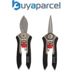Wilkinson Sword Precision Bypass Pruner Secateurs Snips Twin Pack Gardening Set