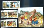 BRITISH ANGUILLA - COMICS Yvert # 469/72 + Bl 47, MNH, VF