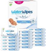 WaterWipes Sensitive+ Newborn & Baby Wipes, 1080 Count (18 Packs), 3-In-1 Cleans