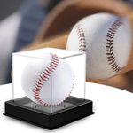 UV Protected Acrylic Baseball Display Case Clear Ball Box Memorabilia Dustproof