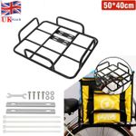 Delivery Bag Rack For Food Riders Ebike Motorcycle Metal Delivery Rack Bicycle