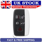 5 Button Smart Remote Key Fob Case Shell for Jaguar XE XF XK XJ F-Pace F-Type