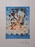 Salvador Dali Hand Signed Lithograph - Galatea of Spheres