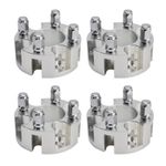 2 Inch Golf Cart Wheel Spacers Kit With Lug Nuts Silver For Yamaha Club Car Ezgo