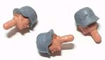 Vintage Timpo Modern Army 3rd Series German Infantry Solid Heads & Helmets