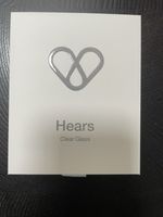 Hears Plus Clear Glass Earplugs 25dB High Protection Brand New Sealed