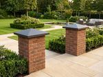 Black Basalt Pyramid Pier Caps Without Edge Profile / Standard Cut) | SKU: BS-01