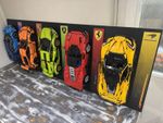 Lego Technic Super Car Wall Display Pack X5 - Carbon Finish