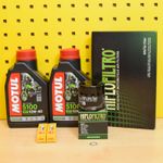 Kawasaki EX 400 Ninja Service Oil Filter Air Filter Spark Plugs Motul 5100 10w40