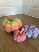 Hand Knitted Funky Pumpkins