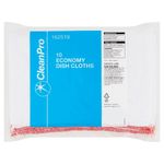 Catering Cleaning Cloths – CleanPro 10 Economy Dish Cloths (Pack of 10)