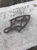 Antique Iron Shaped Cast Iron Trivet 7" Long In Great Condition