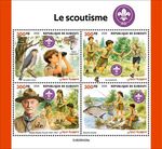 DJIBOUTI 2026 M/S Scouting, Butterflies, Mushrooms MNH