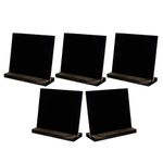 5Pcs Rustic Wood Framed Mini Chalkboards Reusable Message Memo Boards for Decor