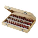 Router Bit Set + Case 1/2 Tct 30PC Silverline 580422