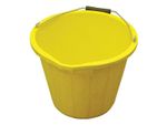 Faithfull 3 Gallon 14 Litre Bucket - Yellow FAI3GBUCKYEL