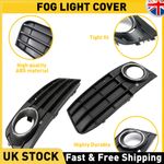 L+R Front Bumper Fog Light Lamp Cover Grill For Audi A4 B8 A4L 2009-2011 Grille