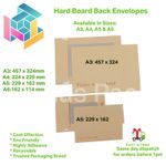 HARD CARD BOARD BACKED MANILLA ENVELOPES BROWN A3 /A4 /A5 /A6 PLEASE DO NOT BEND
