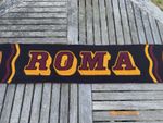 AS Roma Football Scarf ROMA Crest Fringe Acrylic Made in Italy